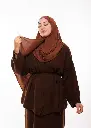شال مزدوج - بني داكن (1).webp