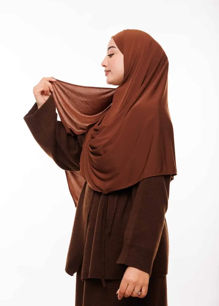 شال مزدوج - بني داكن (2).webp