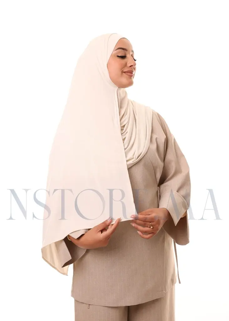 شال مزدوج - بيج فاتح (3).webp