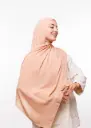 Crepe Shawl with Integrated Bonnet Ninja - Light Nouhassi