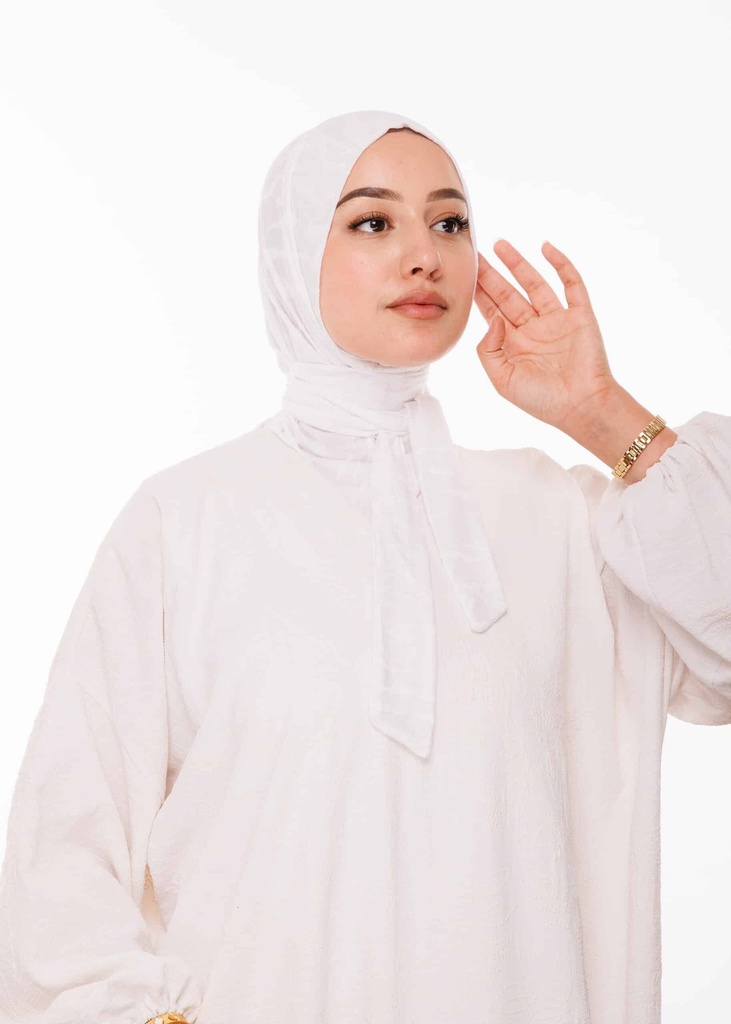 طبقية فخمة - أبيض