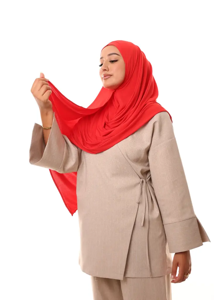 [PN-31317] Double shawl - Red