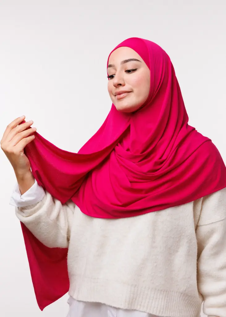 [PN-31327] Double Shawl - Fuchsia