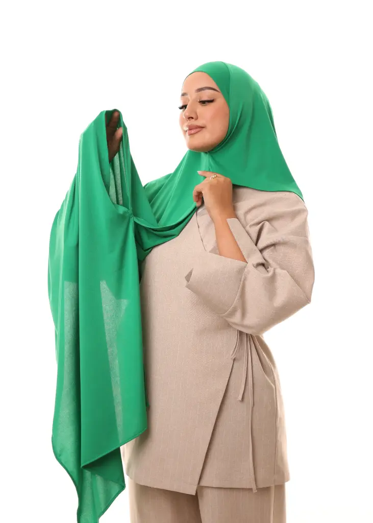 شال مزدوج - أخضر ملكي