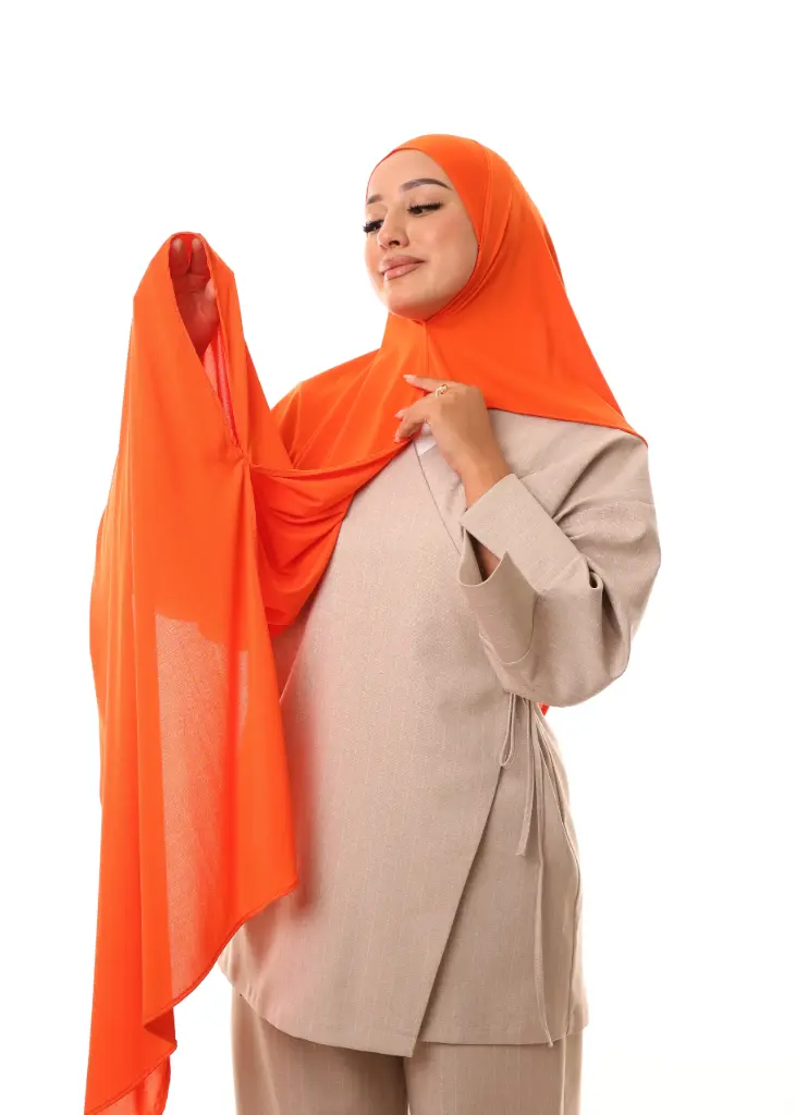 [PN-31419-VAR001-VAR001-VAR001] Double Shawl - Orange