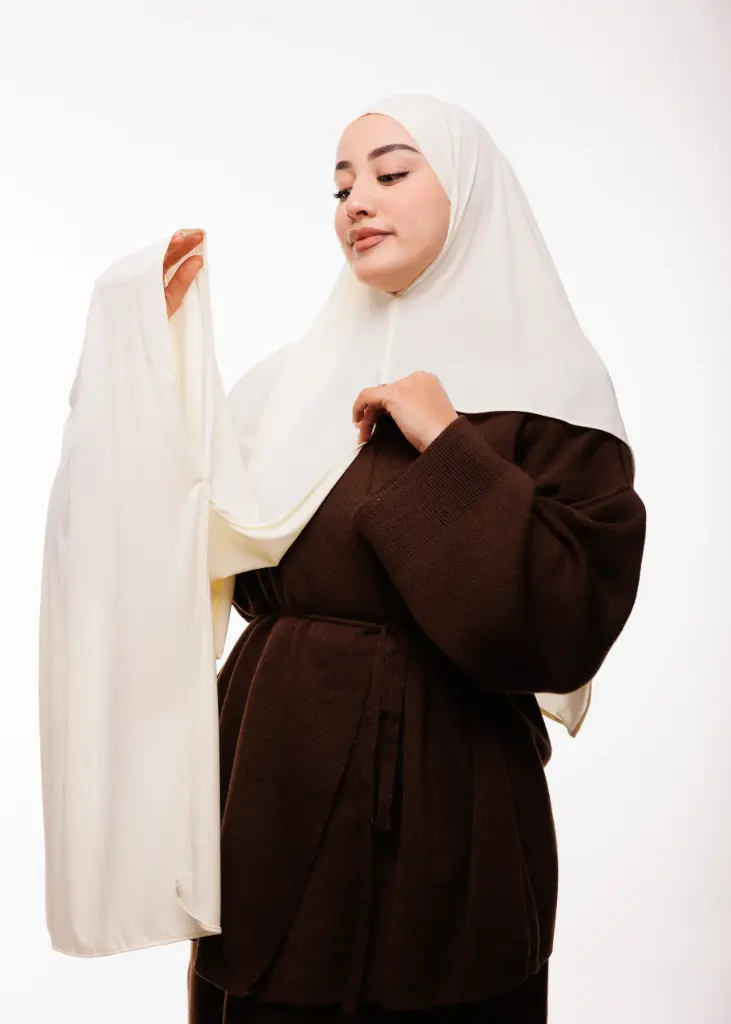 [PN-42664-VAR001-VAR001-VAR001] Double shawl - Off-white