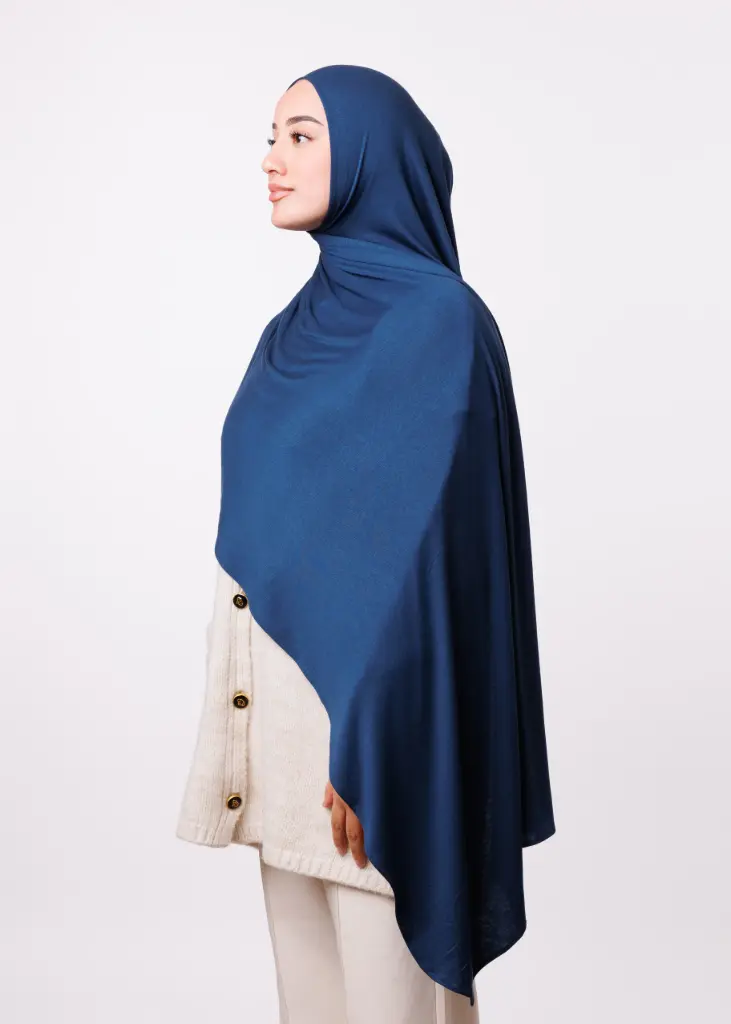 [PRD-PRD16329-1] Lycra Easy-to-use Shawl - Petrol Blue