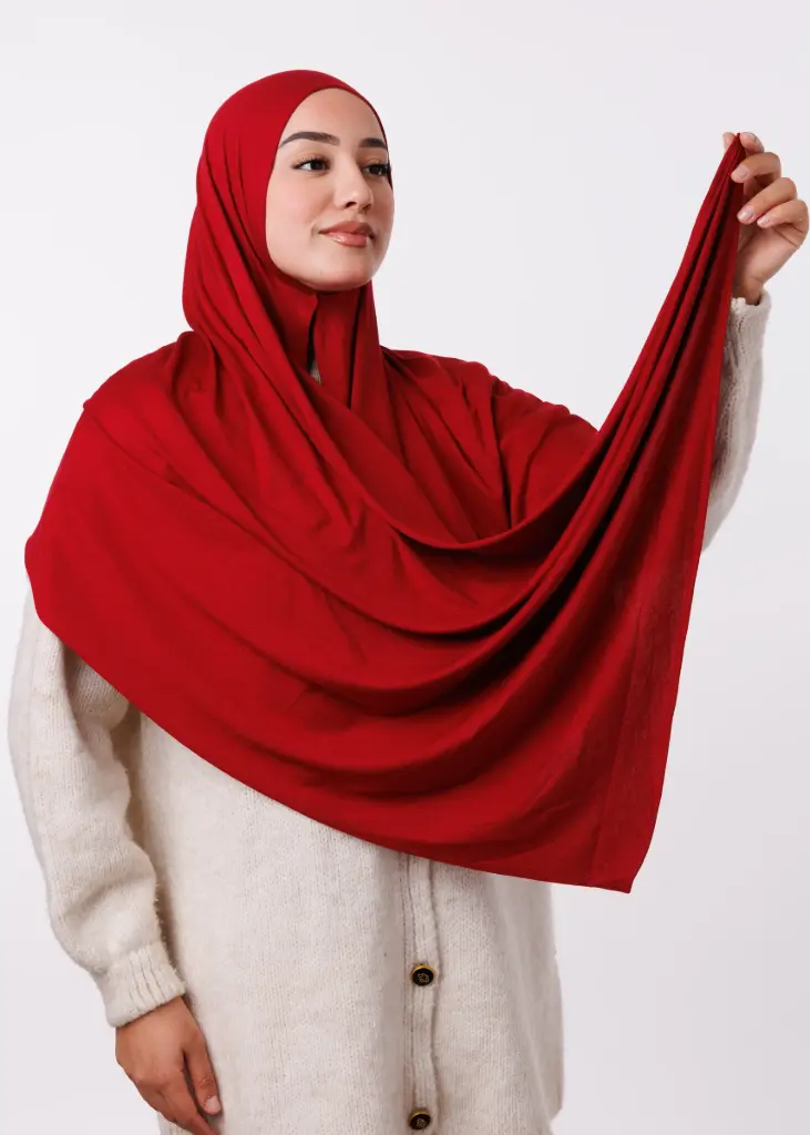 Lycra shawl – Dark Red