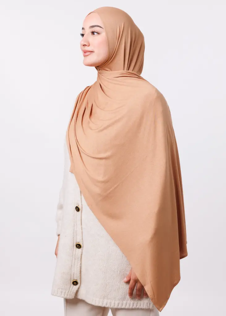 [COPIE-PRD16334-1] Châle en Lycra Facile à Utiliser - Beige