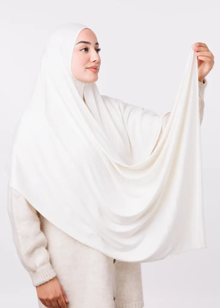 Lycra scarf - white