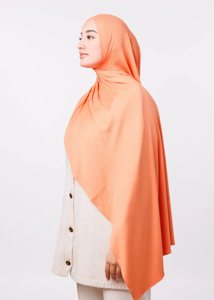 [COPIE-PRD16339-1] Lycra Easy-to-use Shawl - Pastel Orange