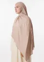 Lycra Jacquard Shawl - Beige