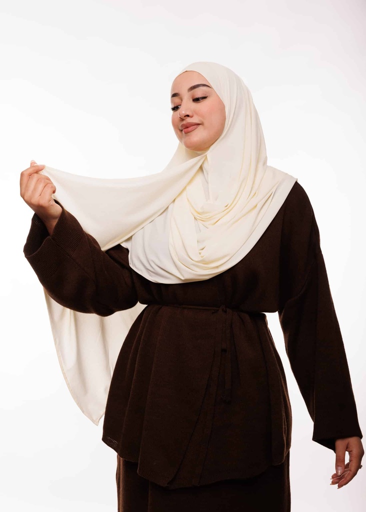 [PN-42664] Double Shawl - Off White