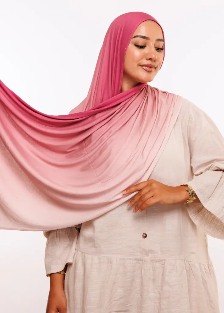 [PN-56296] Lycra Degrade Shawl - Pink