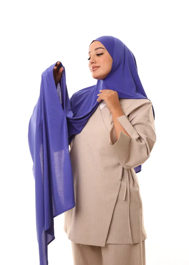 [PN-57869-VAR001-VAR001-VAR001] Double Shawl - Royal Blue