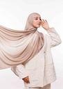 Premium Gradient Jersey Shawl - Nude Beige