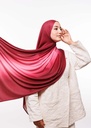 Premium Gradient Jersey Shawl - Light Burgundy