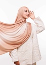 Premium Gradient Jersey Shawl - Light Brown