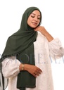 Crepe Shawl with Integrated Bonnet Ninja - Olive Green