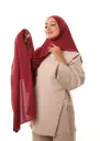 Double Shawl - Burgundy