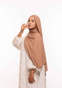 Crepe Shawl with Integrated Bonnet Ninja - Cocoa Brown