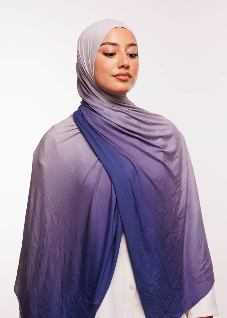 [PN-55759] Lycra Degrade Shawl - Purple