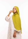 Crepe Shawl with Integrated Bonnet Ninja - Green