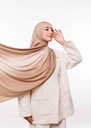 Premium Gradient Jersey Shawl - Beige