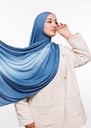 Premium Gradient Jersey Shawl - Petrol Blue